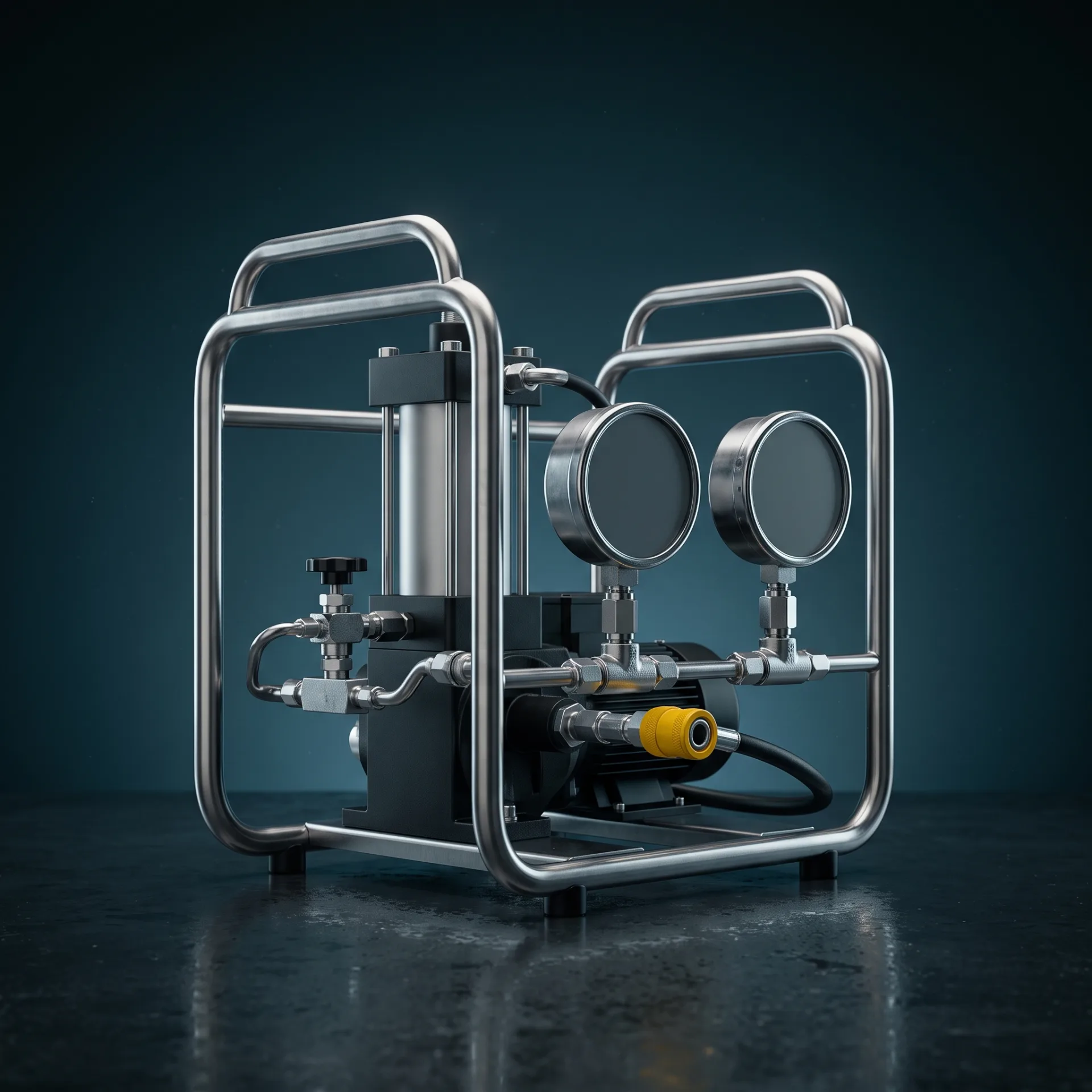 Hidrostatik Test Pompası, Havalı